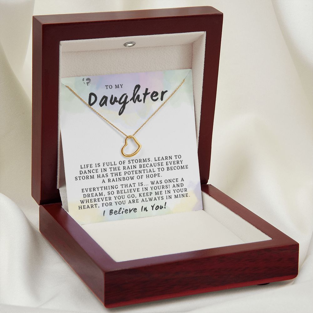 Daughter - Rainbow of Hope - Delicate Heart HGF#202DH Jewelry 