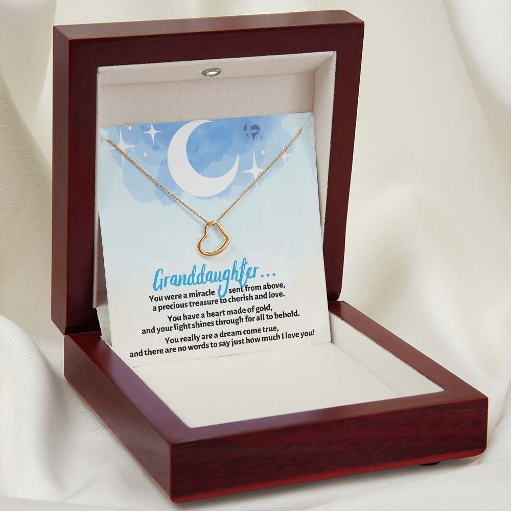 Granddaughter - Dream Come True - Delicate Heart HGF#129DHb2 Jewelry 