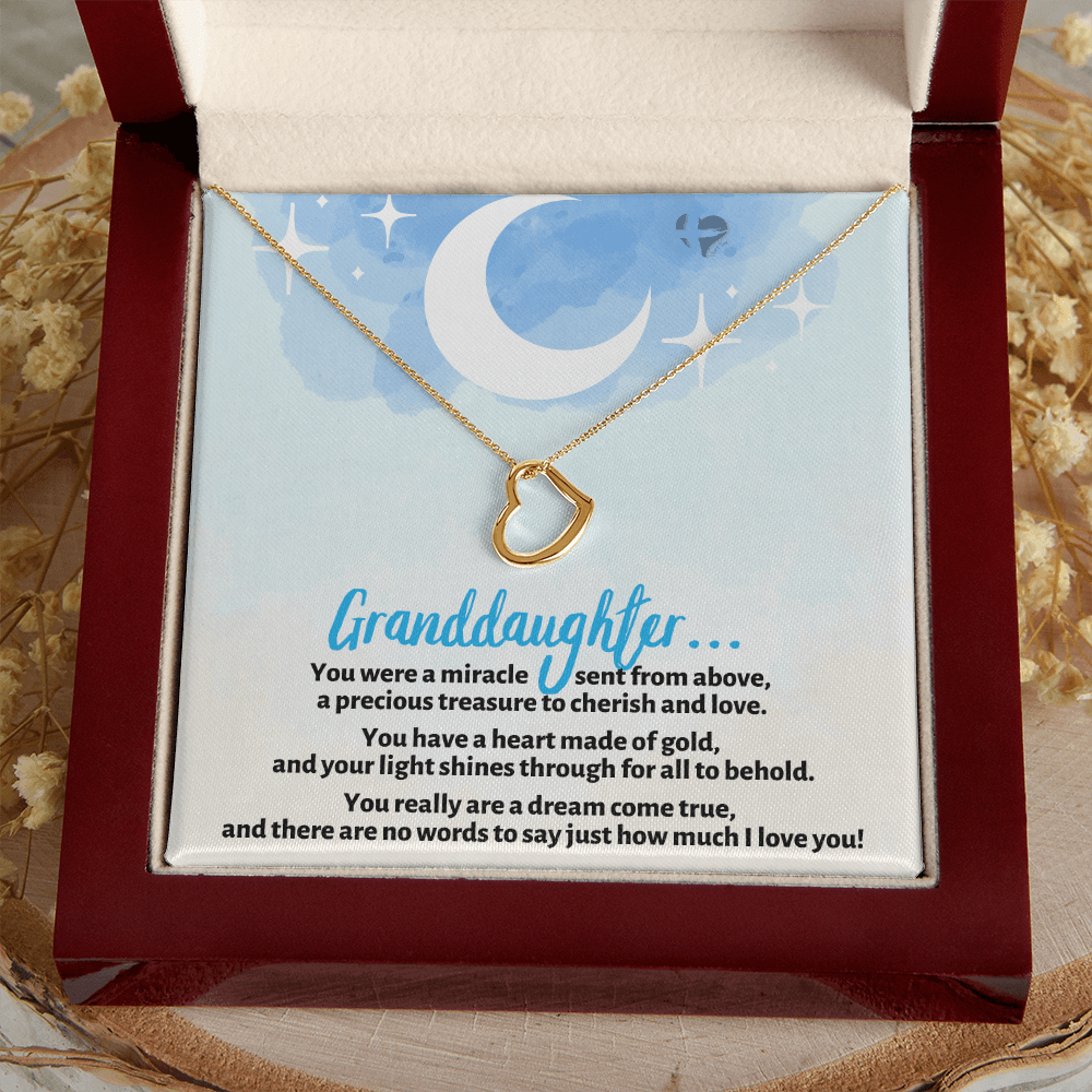 Granddaughter - Dream Come True - Delicate Heart HGF#129DHb2 Jewelry 