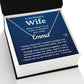 HGF#235NN Wife - Listen To My Heart - Name Necklace - navy Name Necklace Jewelry 
