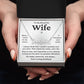 Wife - Today Tomorrow & Always - Name Necklace HGF#239NN Jewelry 