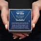 HGF#235NN Wife - Listen To My Heart - Name Necklace - navy Name Necklace Jewelry 
