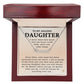 Daughter - Tattooed On My Heart - Name Necklace HGF#234NN Jewelry Polished Stainless Steel Luxury Box 