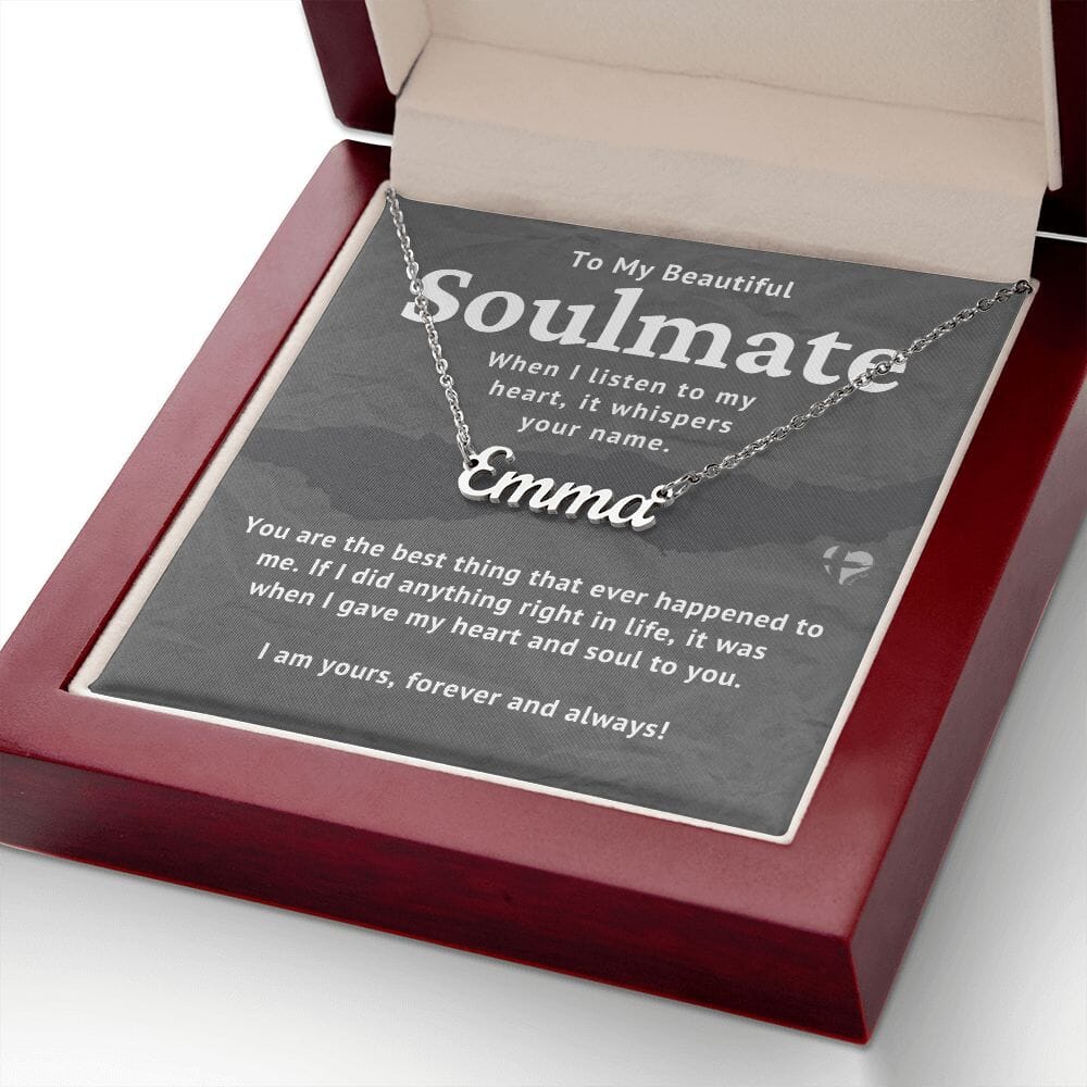HGF#237NN Soulmate - Best Thing Ever - Name Necklace Name Necklace Jewelry 