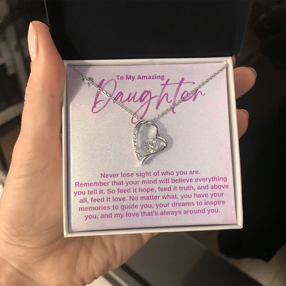 Daughter - Hope Truth & Love - Heart Necklace HGF#182FL Jewelry 