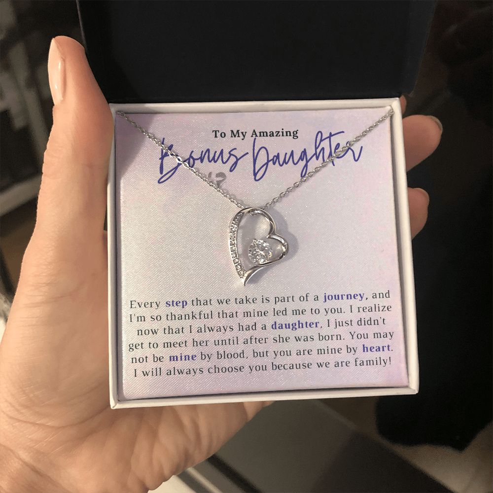 Bonus Daughter - Mine By Heart - Love Necklace HGF#201b2FL Jewelry 