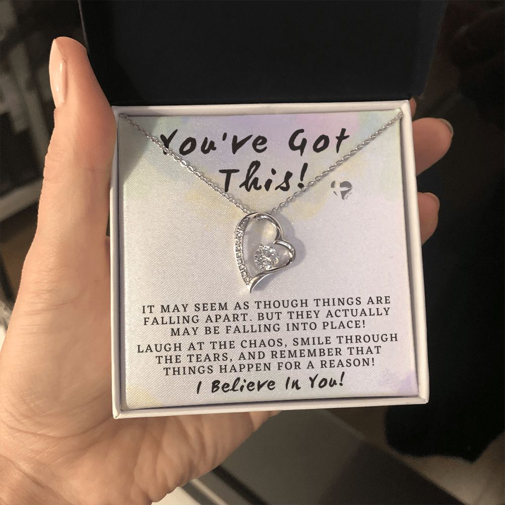 You Got This - Forever Love Heart Necklace HGF#160FL Jewelry 