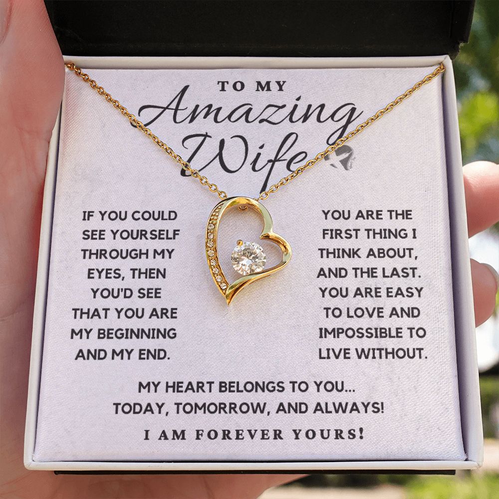 Amazing Wife - My Heart Belongs To You - Necklace HGF#110v4 Jewelry 