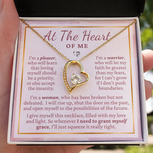 At The Heart Of Me - Self Love - Heart Necklace HGF#250FL2 Jewelry 