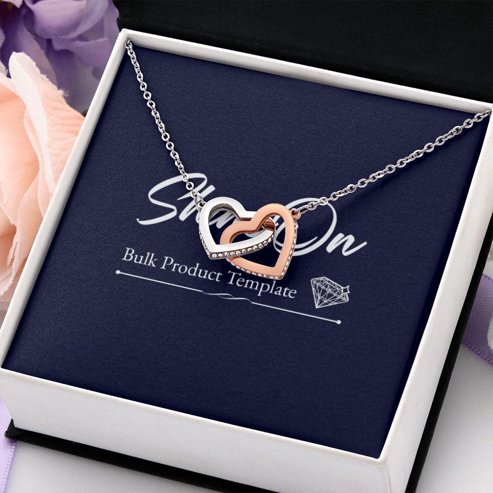 Interlocking Hearts Necklace In Standard Box