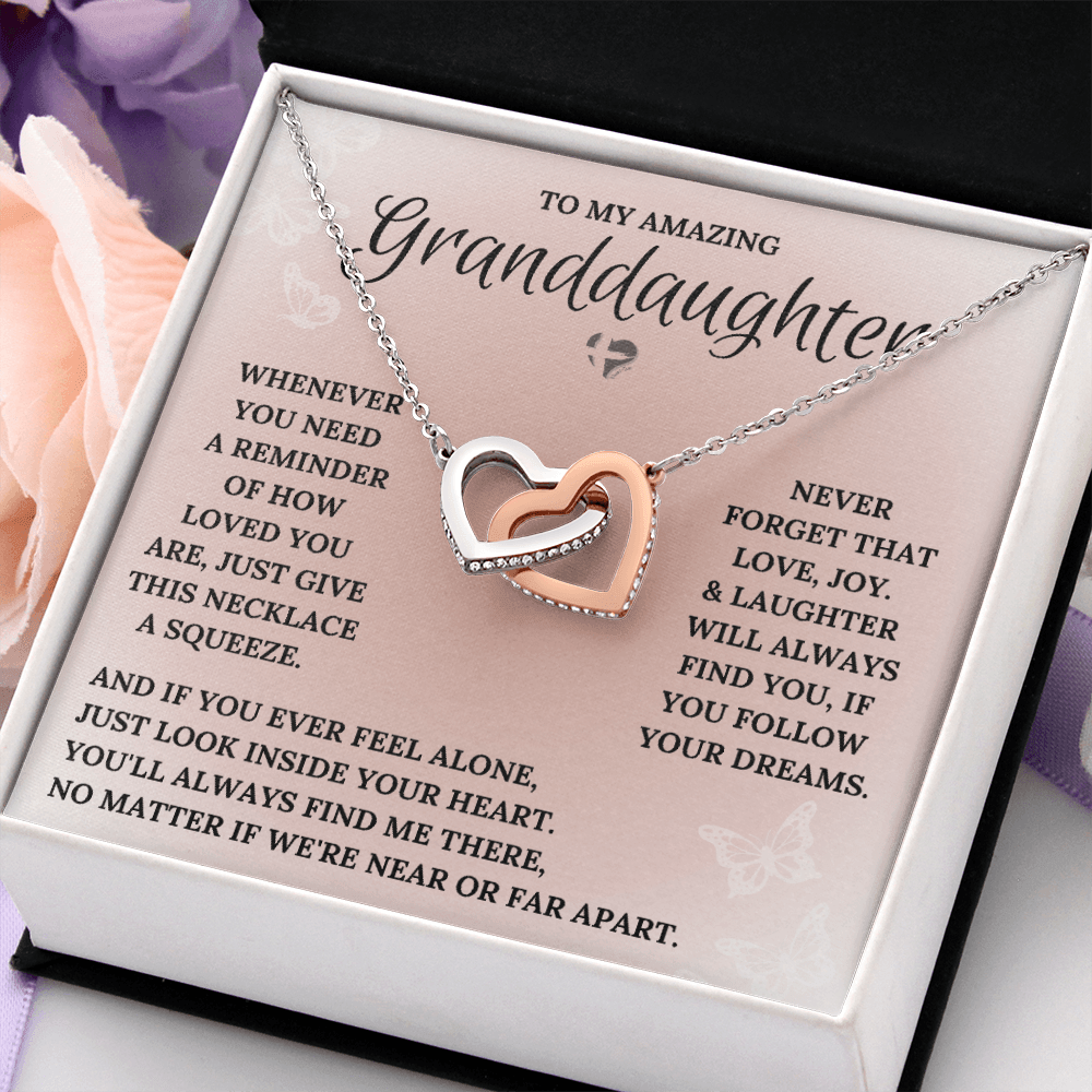 Granddaughter - Always In Your Heart - Interlocking Hearts HGF#101IH Jewelry 