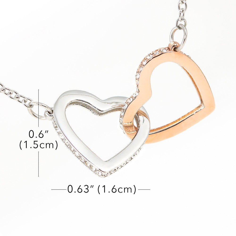 Rhythm of My Heart, Interlocking Heart Necklace Jewelry 