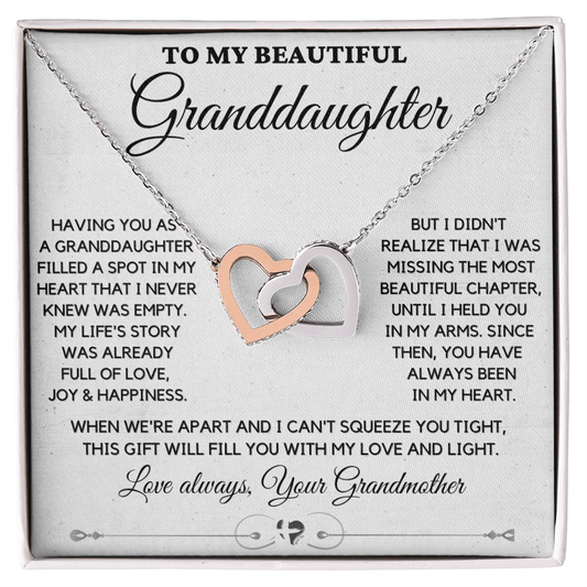 Granddaughter - Missing Chapter - Interlocking Hearts HGF#69 Jewelry Two Toned Box 