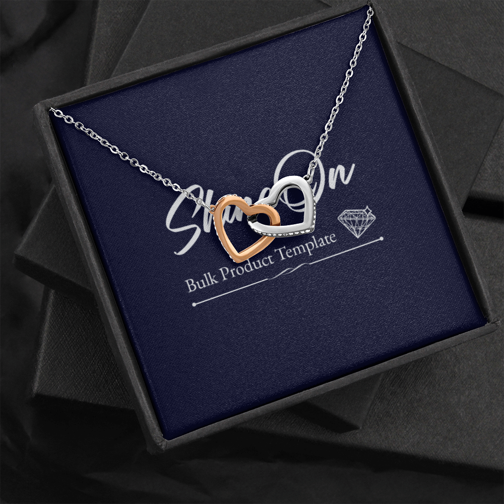 Interlocking Hearts Necklace In Standard Box