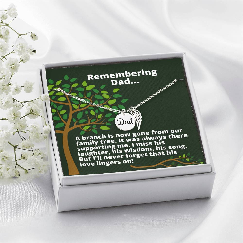 Remembering Dad Necklace Jewelry 