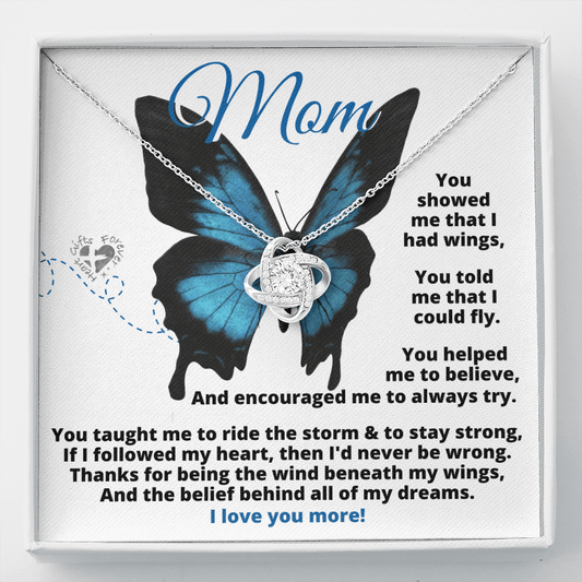Mom I Love You Necklace custom 