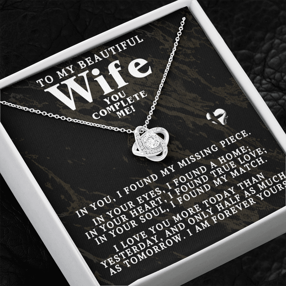 To My Wife - You Complete Me - HGF86LKBlk Jewelry 