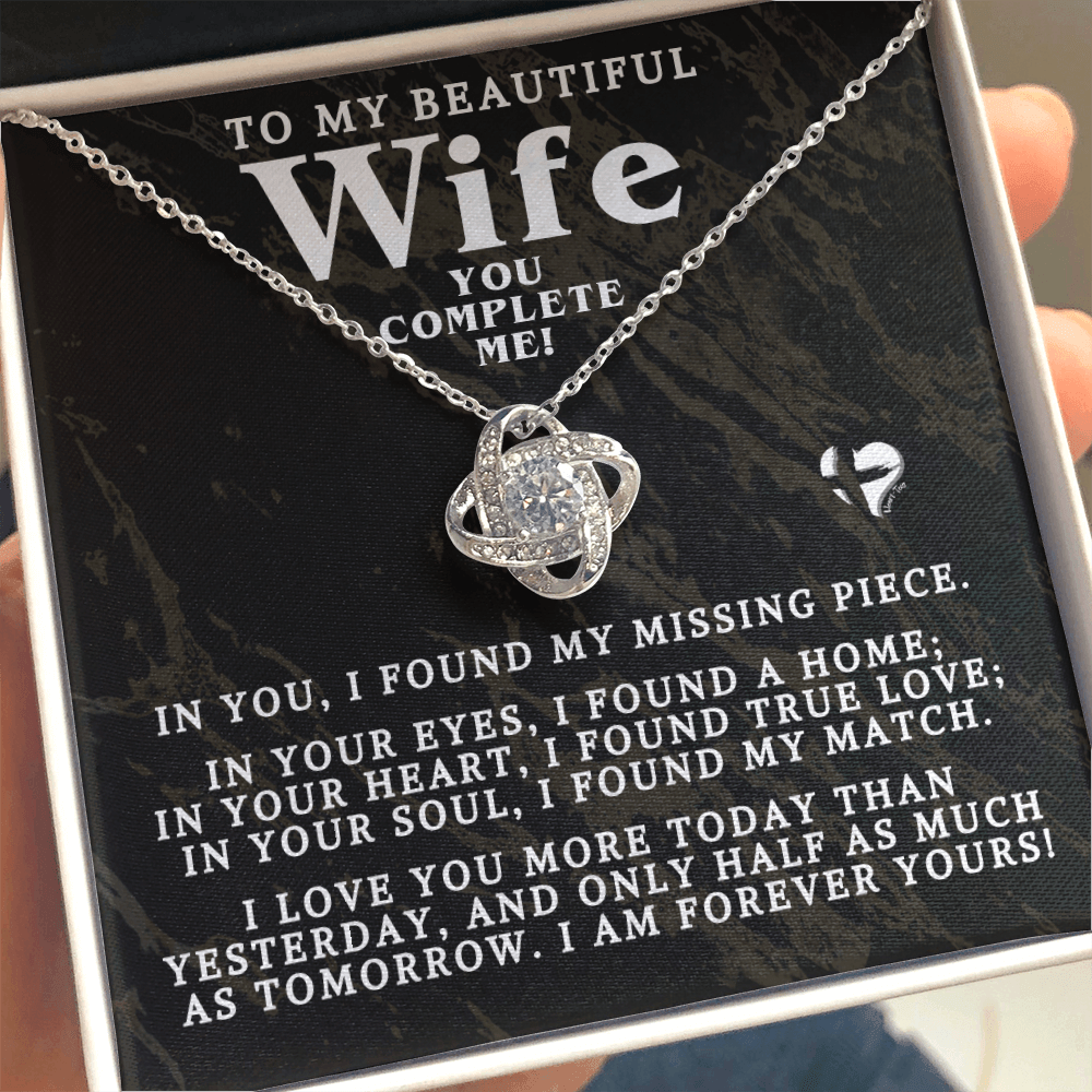 To My Wife - You Complete Me - HGF86LKBlk Jewelry 