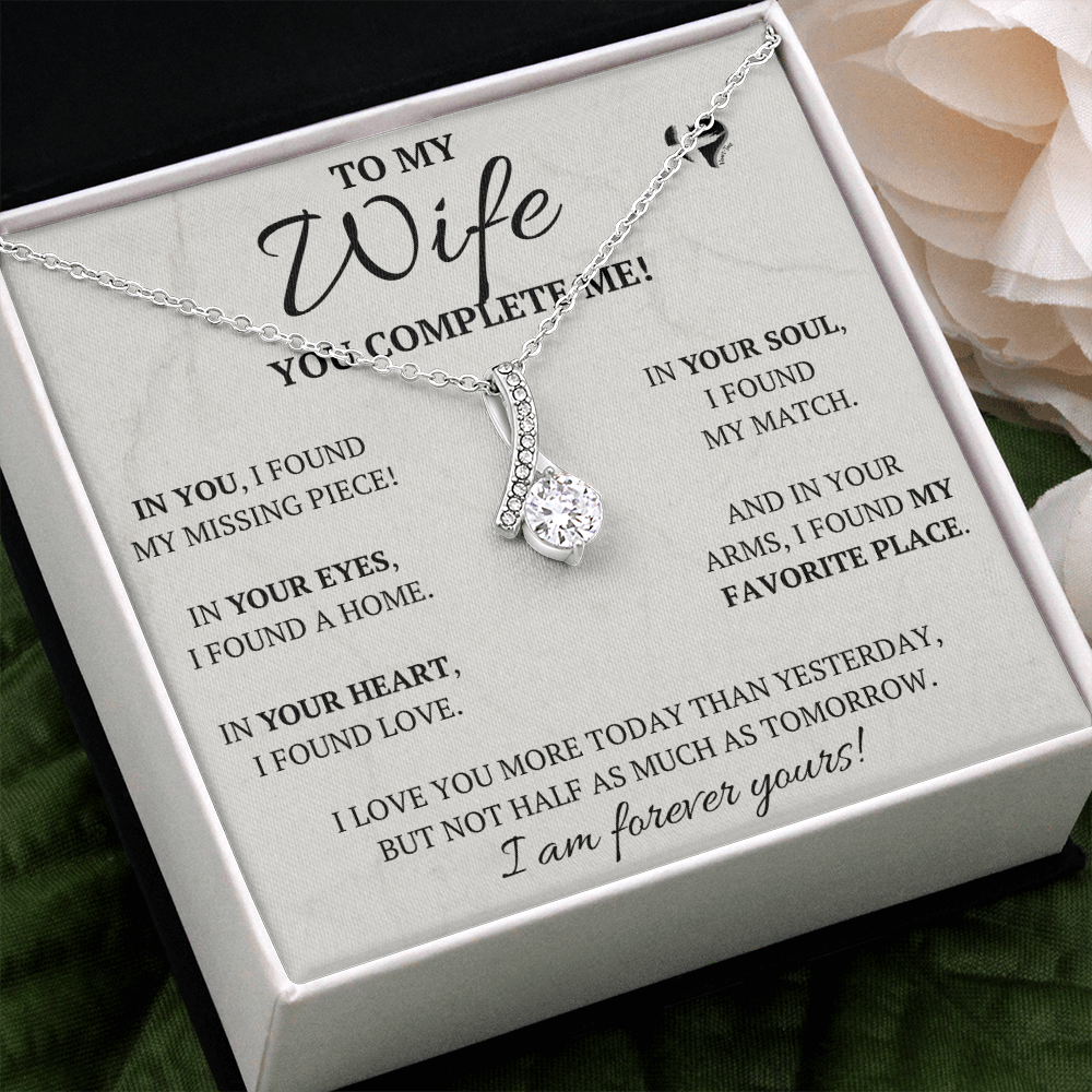 To My Wife - My Missing Piece - Alluring Beauty HGF90AB Jewelry Two Toned Box 