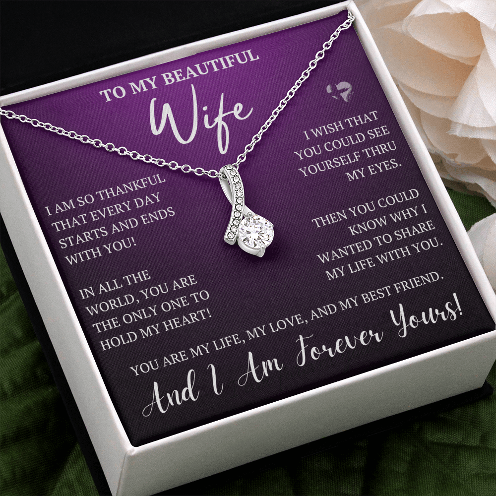 To My Wife - Starts and End With You - Alluring Beauty HGF#92ABp Jewelry Two Toned Box 