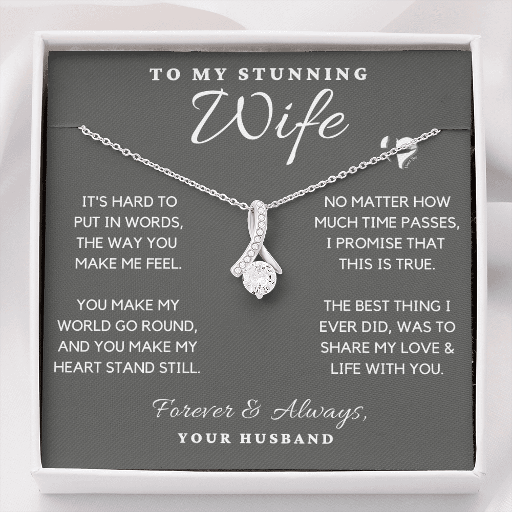 To My Wife - You Make My Heart Stand Still - Alluring Beauty HGF91AB Jewelry 