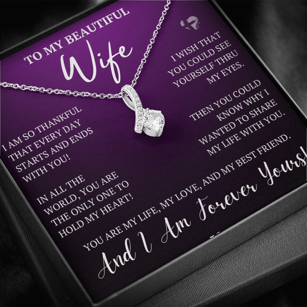 To My Wife - Starts and End With You - Alluring Beauty HGF#92ABp Jewelry 
