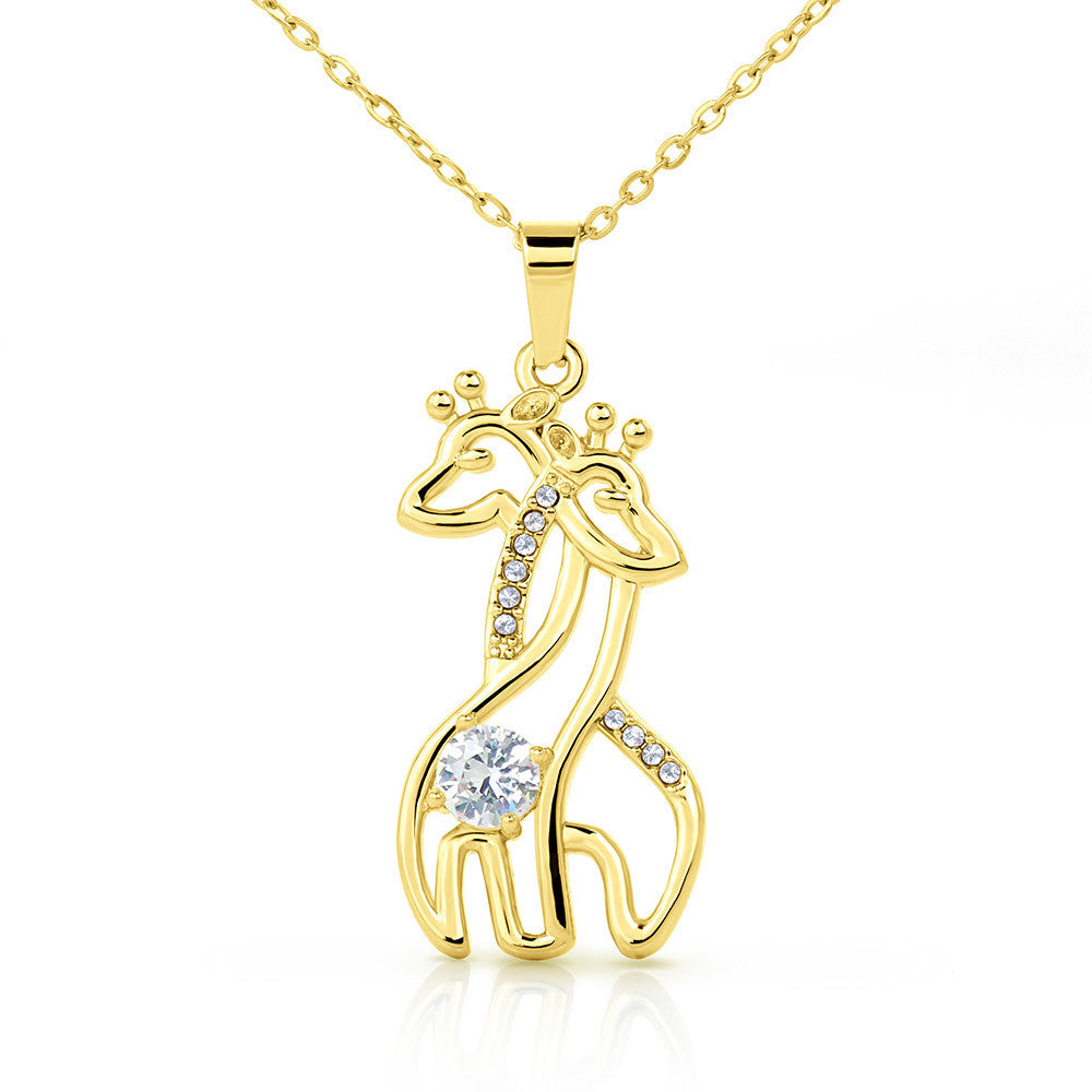 Daughter Giraffe Necklace Love Dad Jewelry 