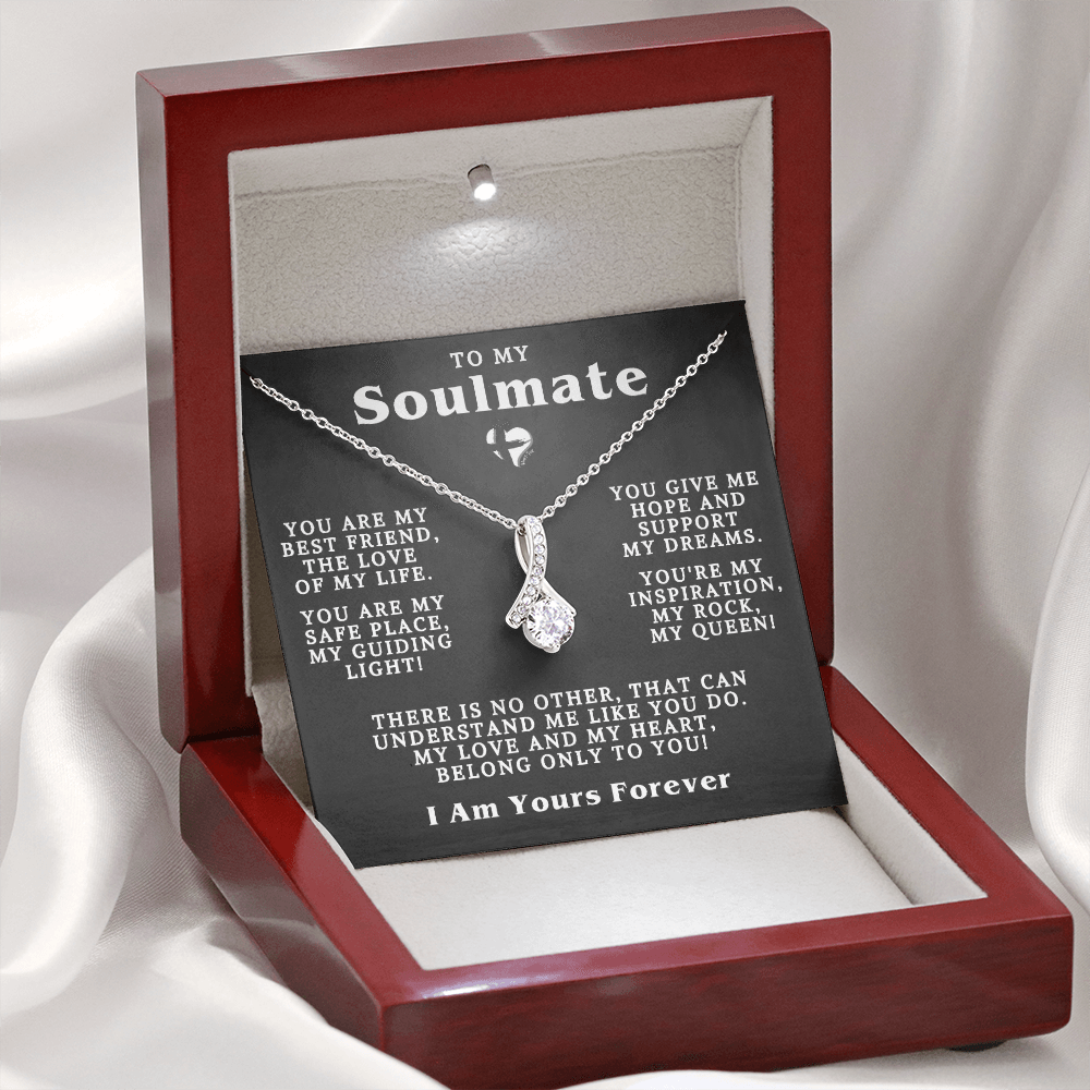 Soulmate - There Is No Other - Alluring Beauty HGF#127ABb3 Jewelry Mahogany Style Luxury Box (w/LED) 