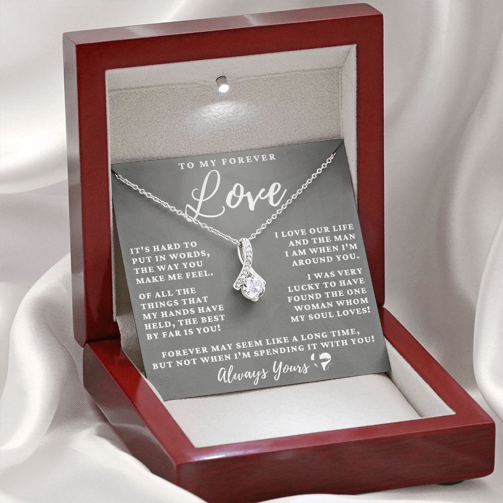 My Forever Love - The One My Soul Loves - Alluring Beauty HGF#99ABL Jewelry Mahogany Style Luxury Box (w/LED) 