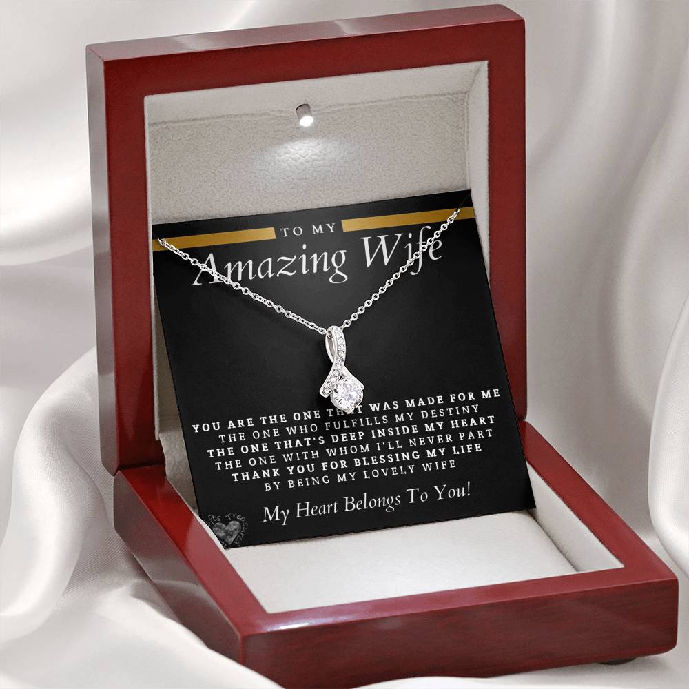 To My Amazing Wife That Was Made For Me Necklace 100C3 Jewelry 
