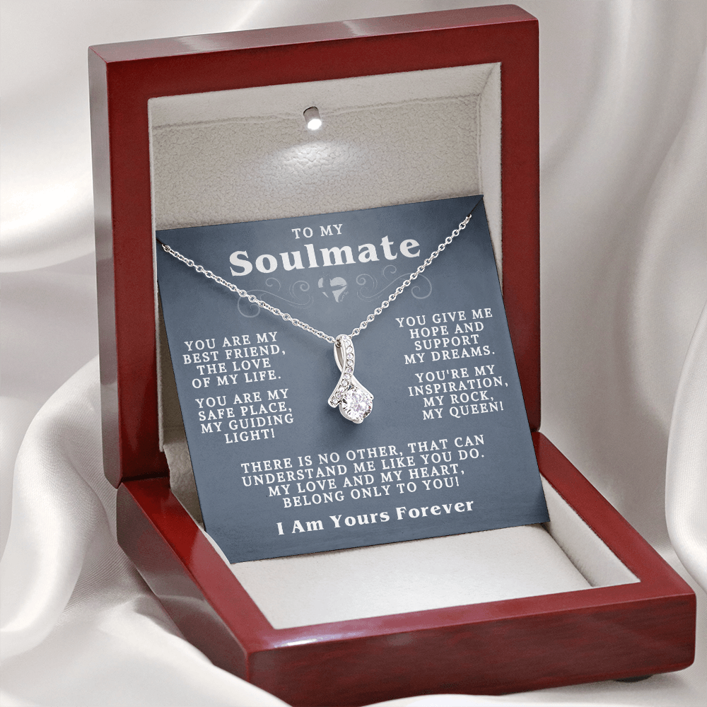 Soulmate - There Is No Other - Alluring Beauty HGF#127ABb2 Jewelry Mahogany Style Luxury Box (w/LED) 