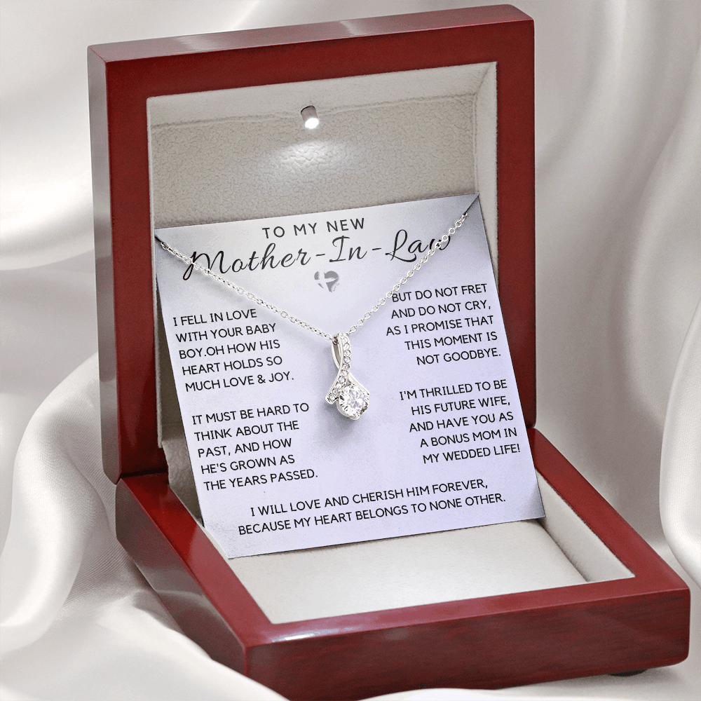 To My New Mother In Law - Alluring Beauty HGF#95AB Jewelry Mahogany Style Luxury Box (w/LED) 