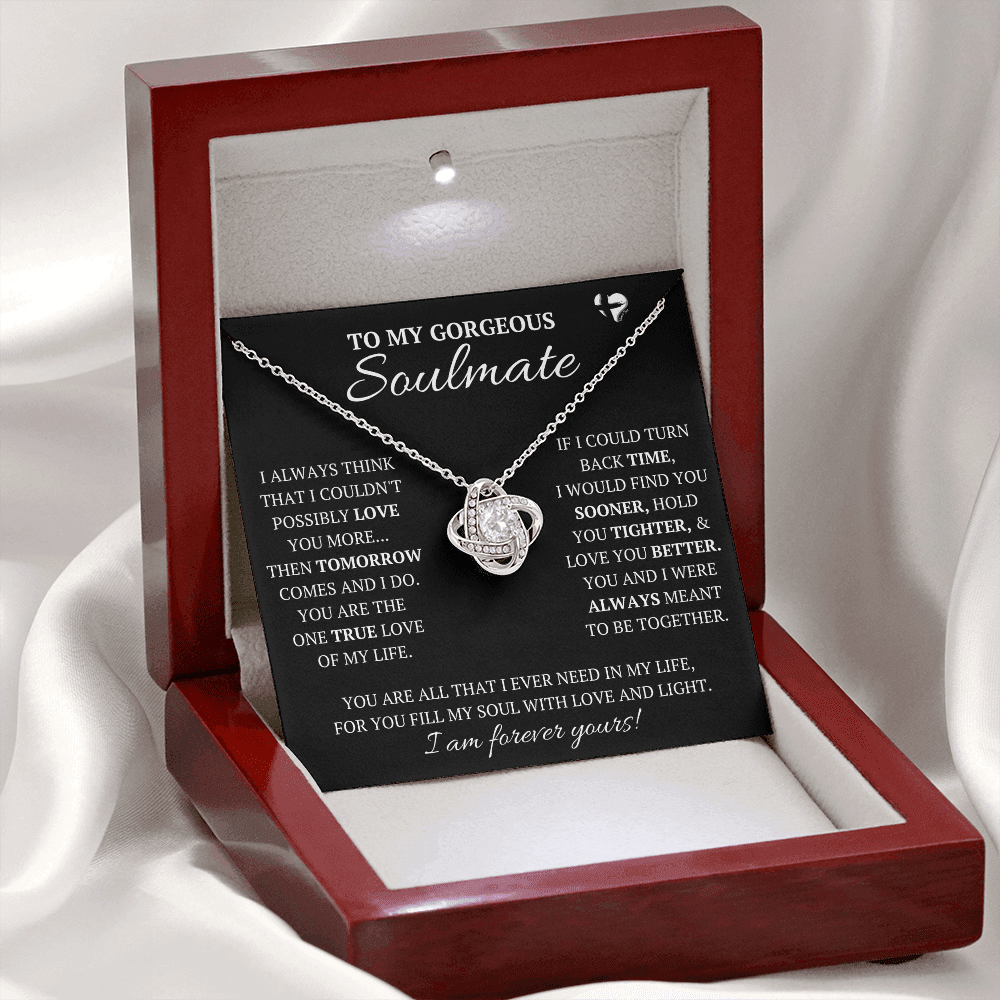 Soulmate - When Tomorrow Comes I'll Love You More bLK Custom Mahogany Style Luxury Box (w/LED) 
