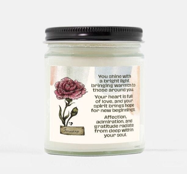 Birth Month Soy Candle - January HGF#255SC Candles 