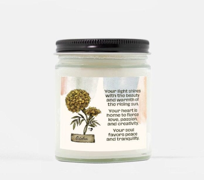 Birth Month Soy Candle - October HGF#255SC Candles 