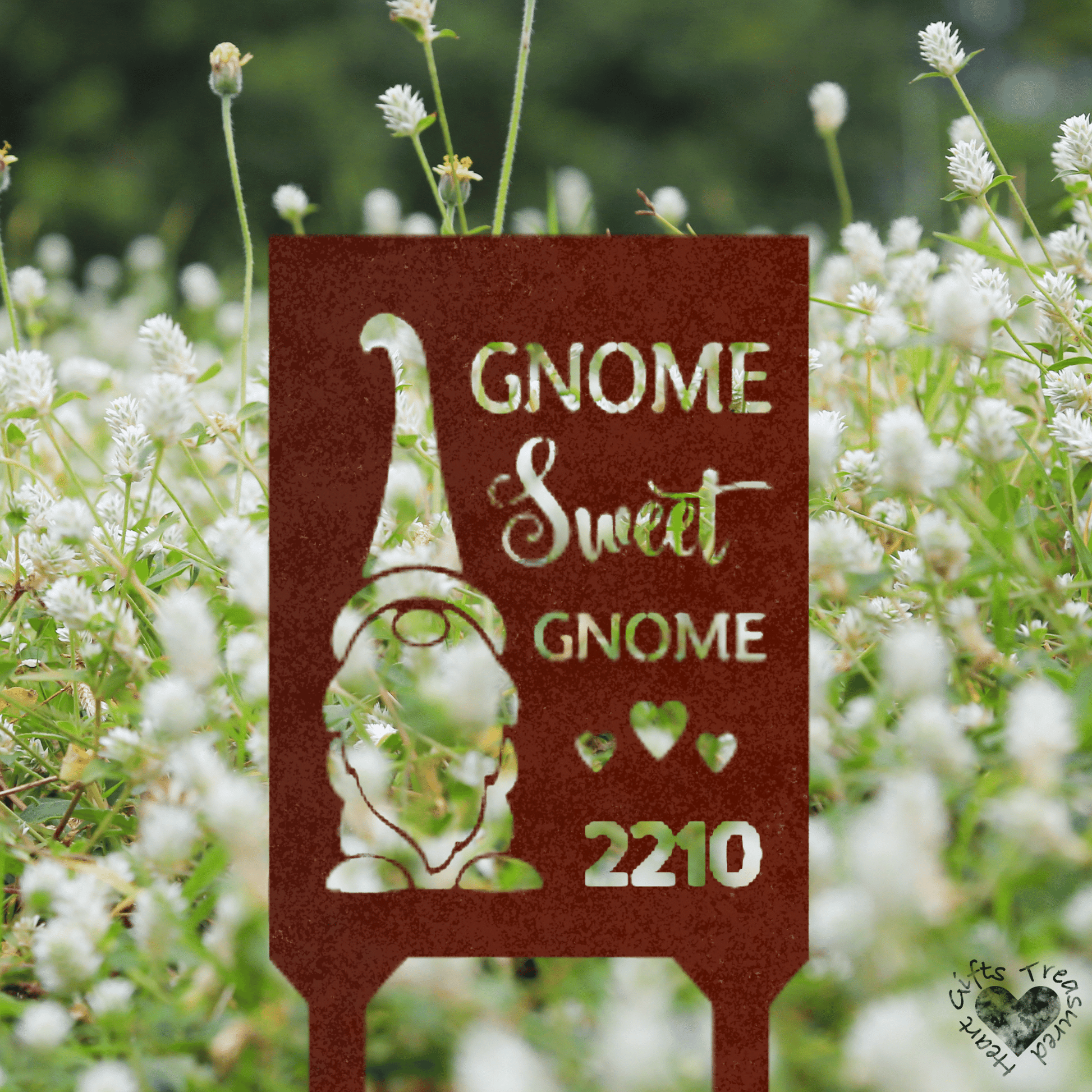 Gnome Yard Stake custom Copper 18" 