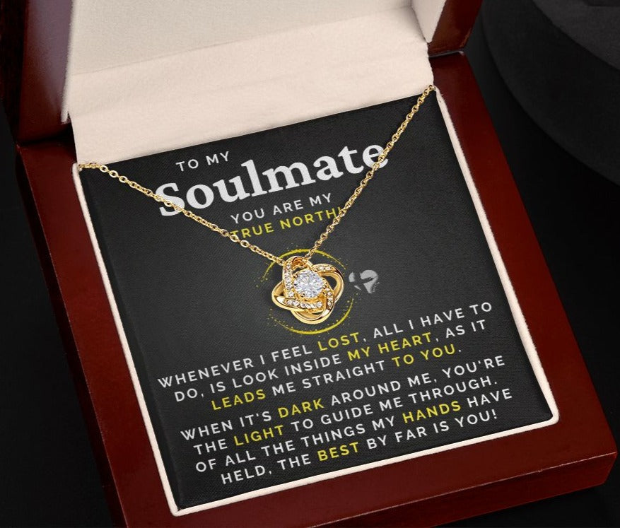Soulmate - My True North - Love Knot Necklace HGF#001RLK Jewelry 