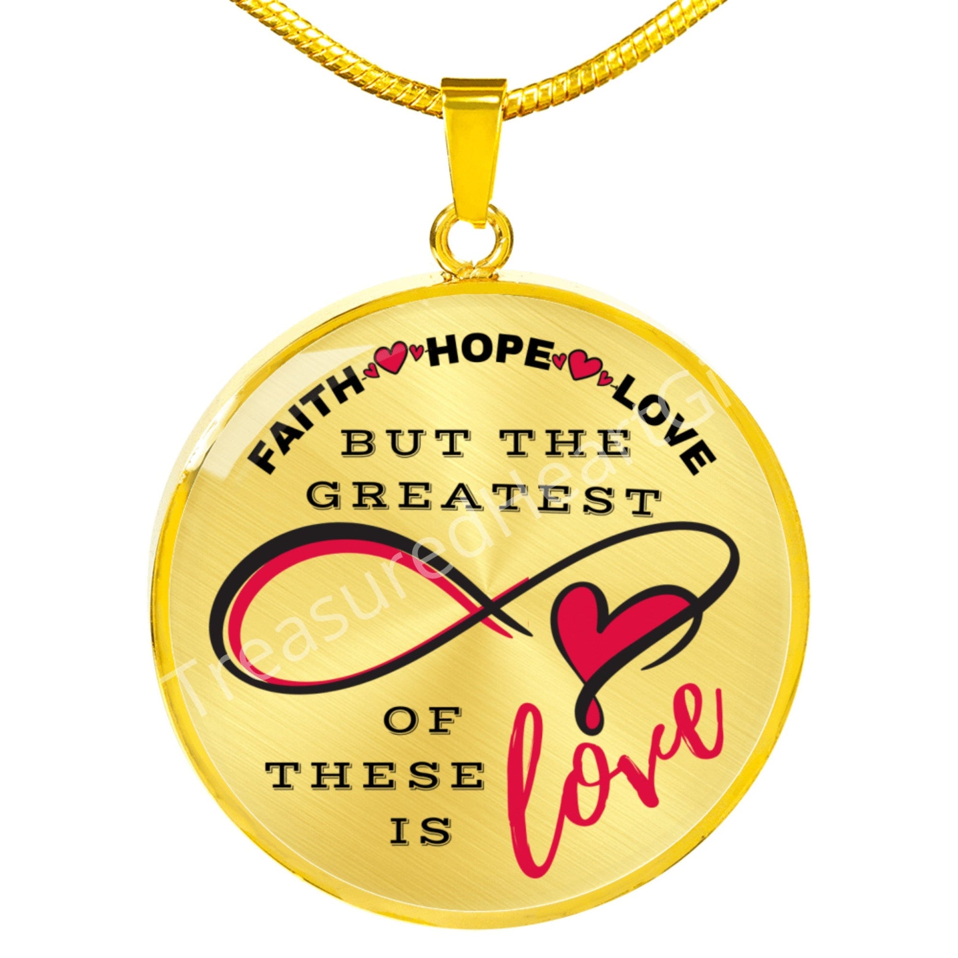 Engraved Circle Bridal Gift Charm Pendant, Bible Verse Necklace, Faith Love Hope, Wedding, Christian, Faith Based Jewelry Weddings 