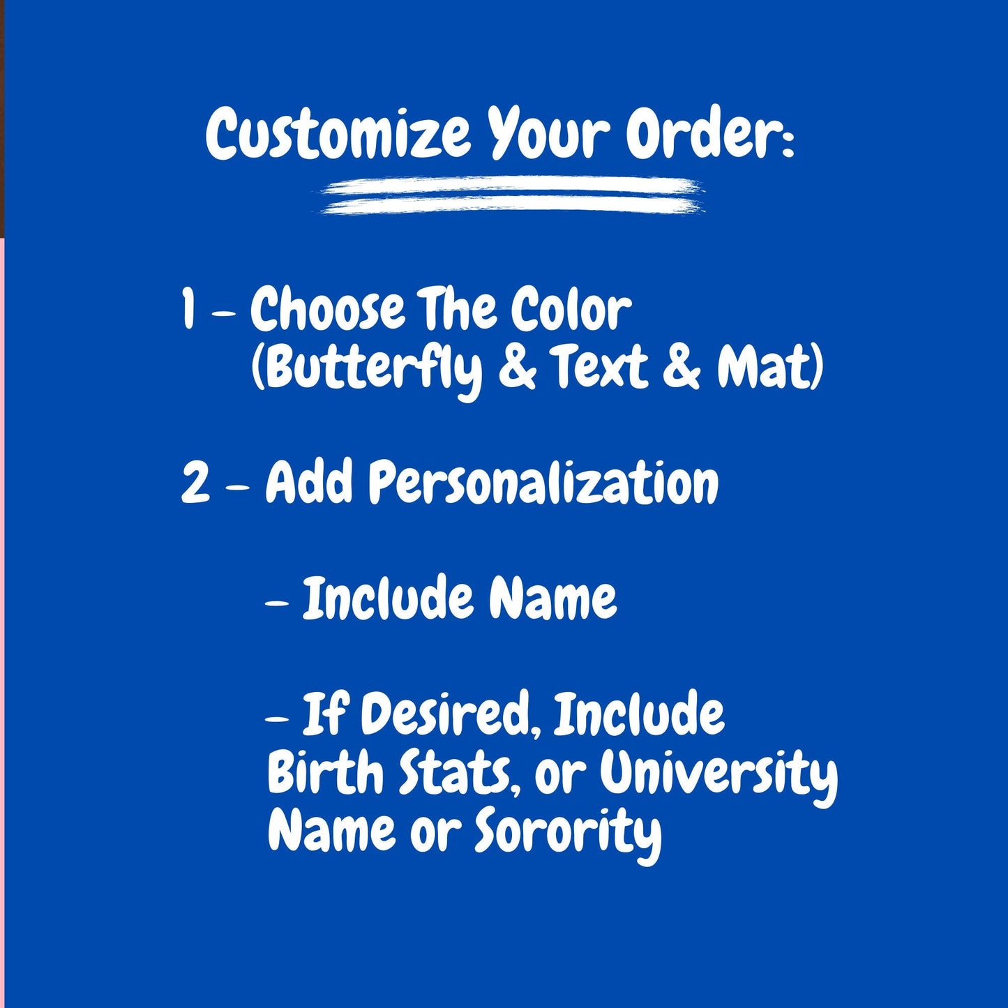 Personalized Butterfly Décor Name Frame Paper Art 