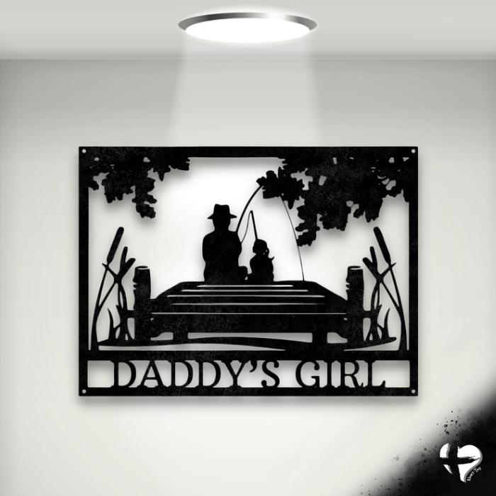 Quality Time Monogram - Steel Sign Custom Black 12" 