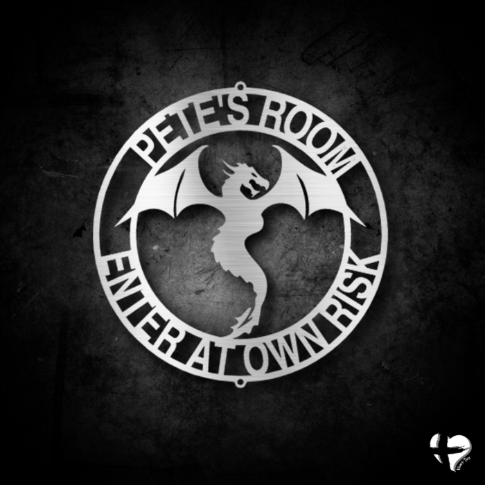 Dragon Ring Custom Metal Sign custom Silver 12" 
