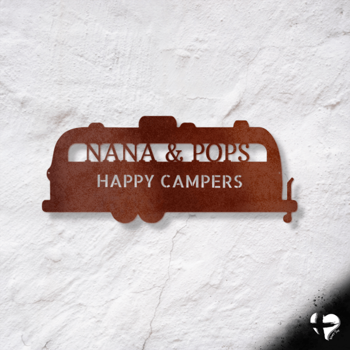 Airstream Camper Decor Custom Name Sign Custom Copper 12" 