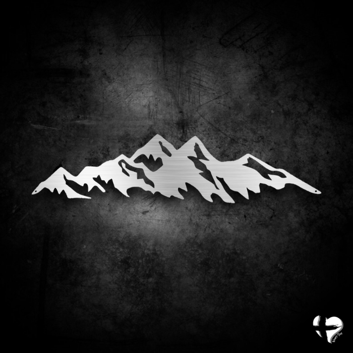 Mountain Ridge Metal Art custom Silver 12" 