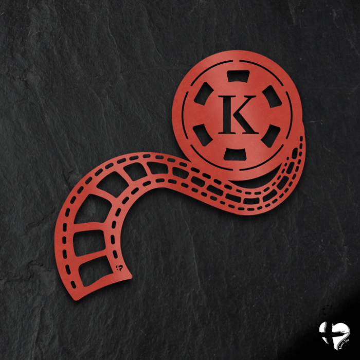 Movie Theatre Sign | Film Reel Wall Art Red Size 12 