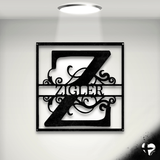 3D Letters For Wall Family Name Sign Custom Black 12" 