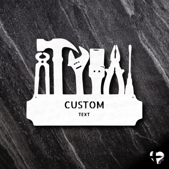 Tool Time Custom Sign Custom White 12" 