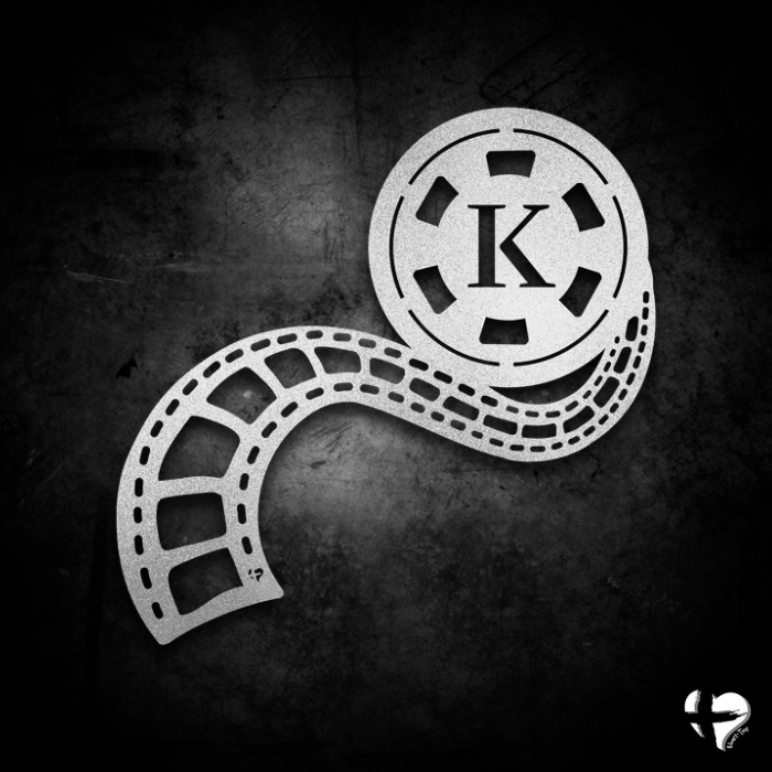 Movie Theatre Sign | Film Reel Wall Art Silver Size 12 