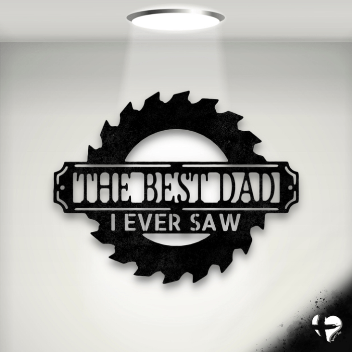 Personalized Metal Art Saw Custom Black 12" 