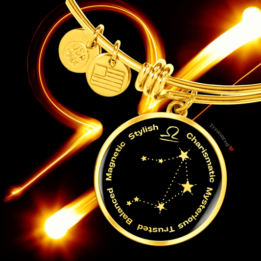 Libra - Personalized Zodiac Bangle Jewelry 