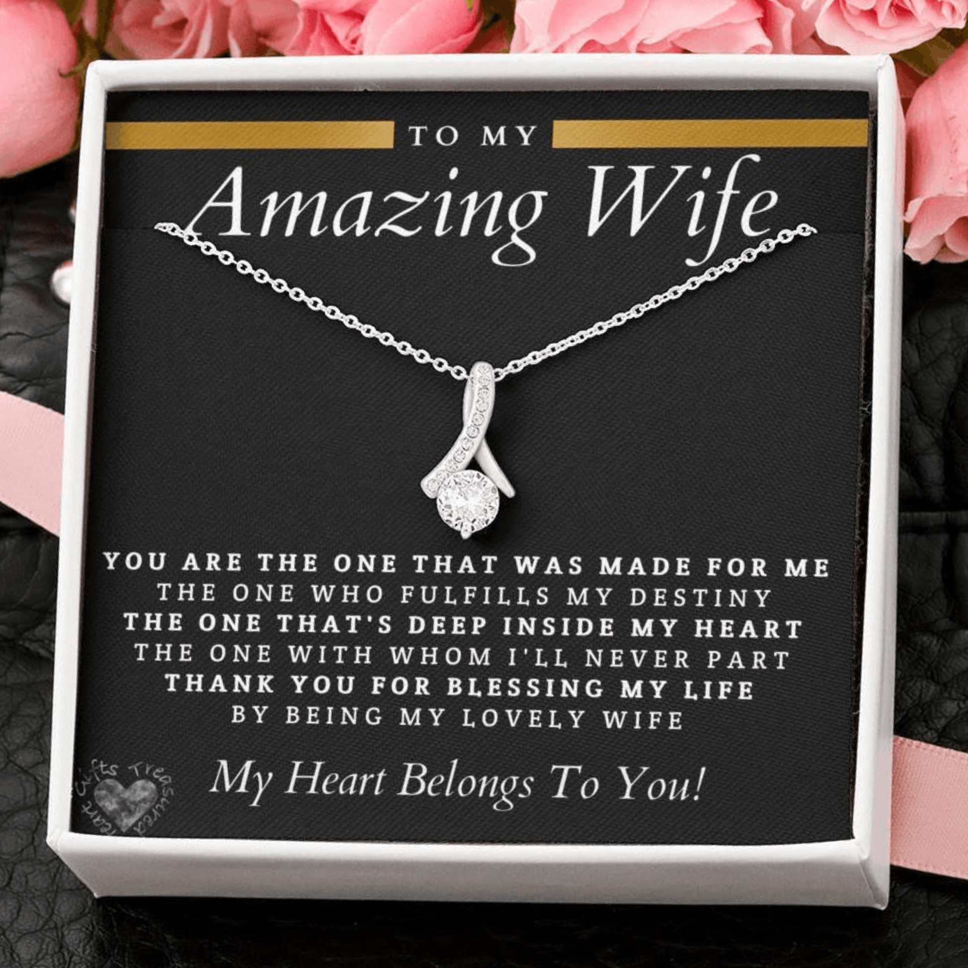 To My Amazing Wife That Was Made For Me Necklace 100C3 Jewelry 